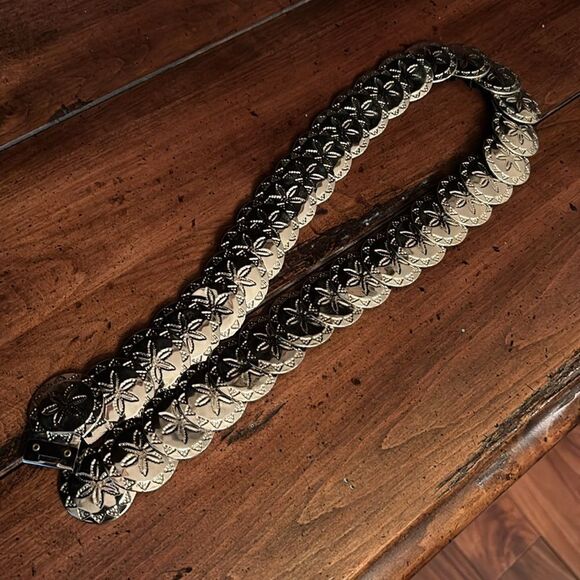 Vintage Stretch Metal Disc Belt - Picture 3 of 6